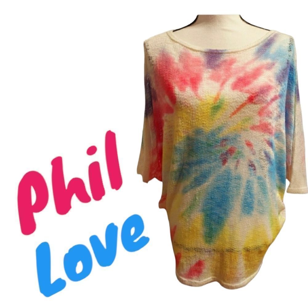 Phil Love Women's Tie-Dye Scoop Neck Top